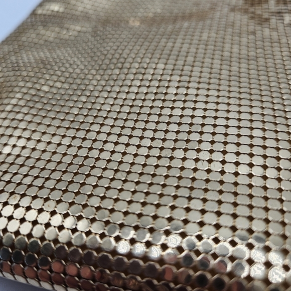 VINTAGE OROTON Gold Metal Mesh Crossbody Shoulder Bag West Germany 1970s - Picture 5 of 7